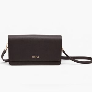 Simple Brown Crossbody Bag